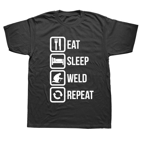 Eat Sleep Weld Repeat T-Shirt