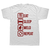 Eat Sleep Weld Repeat T-Shirt